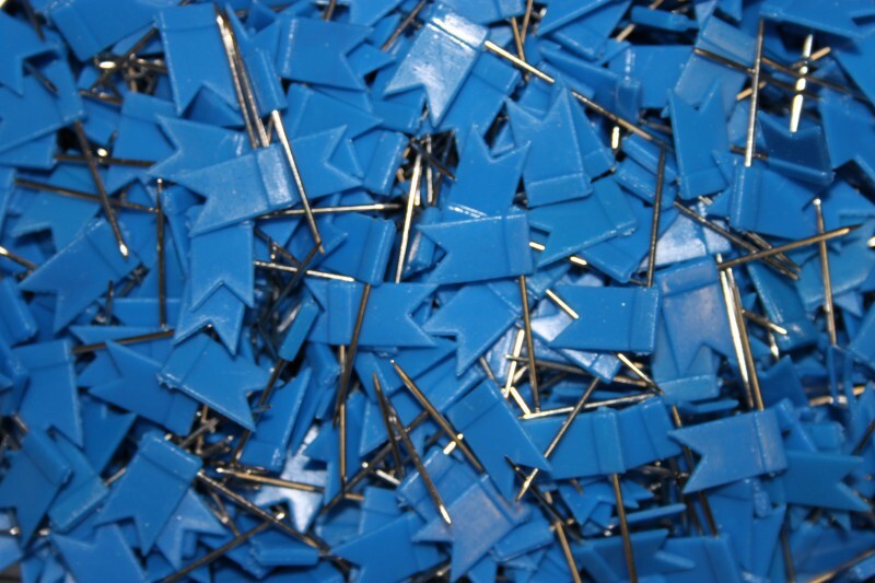 Corkboard Pins Map Office Flag 1000 Pieces Pin