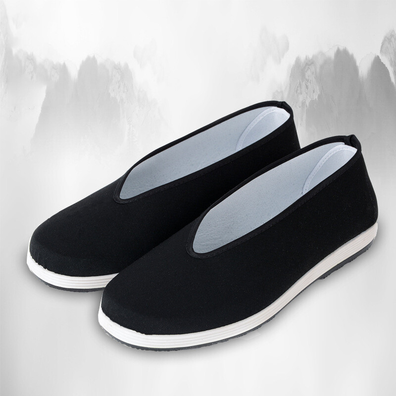 Men's Beijing Cloth Shoes Retro Chinese Martial Art Kung Fu Non-slip Casual