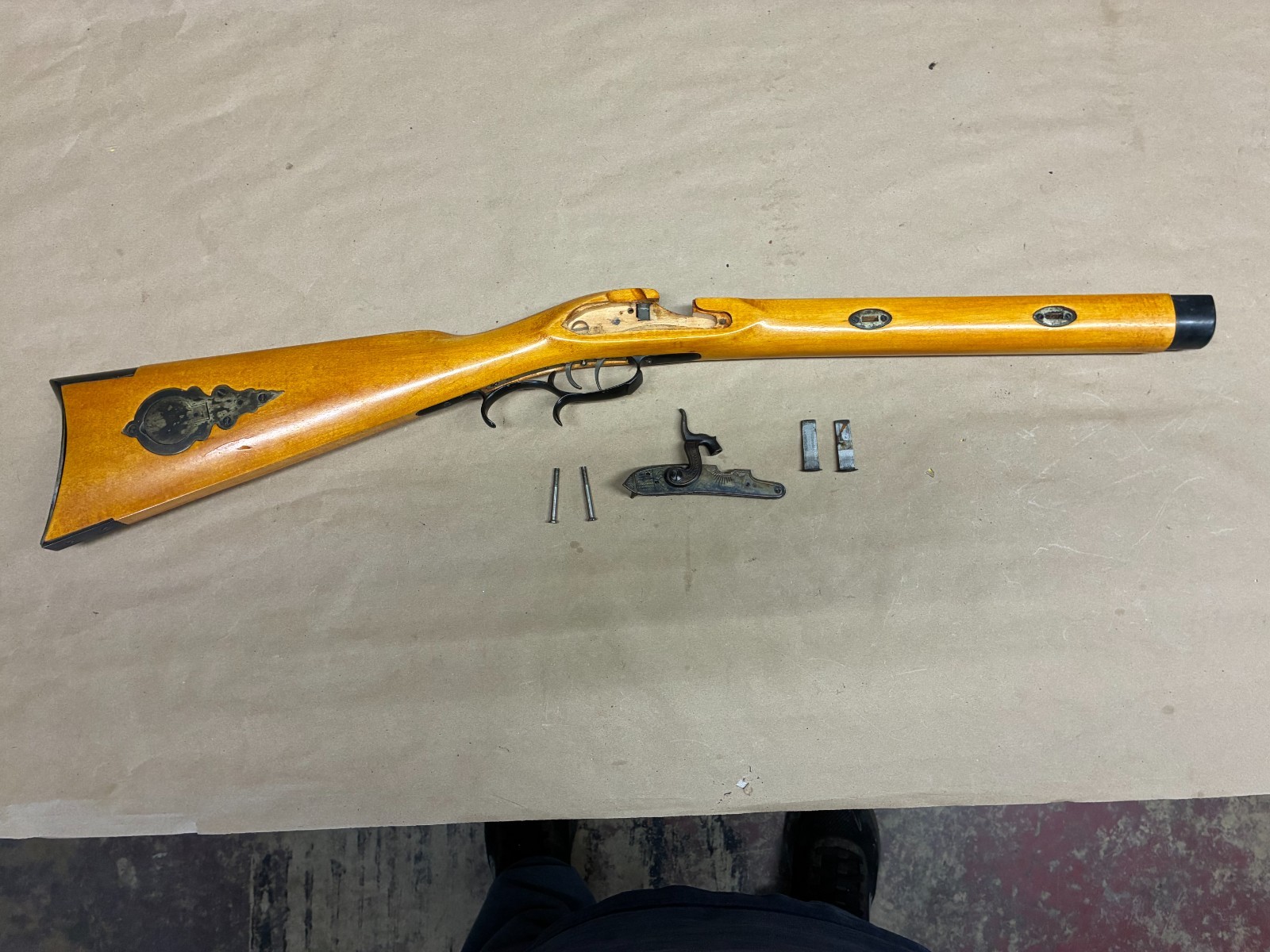 Cva Mountain Rifle Stock With Hardware Complete 15/16”