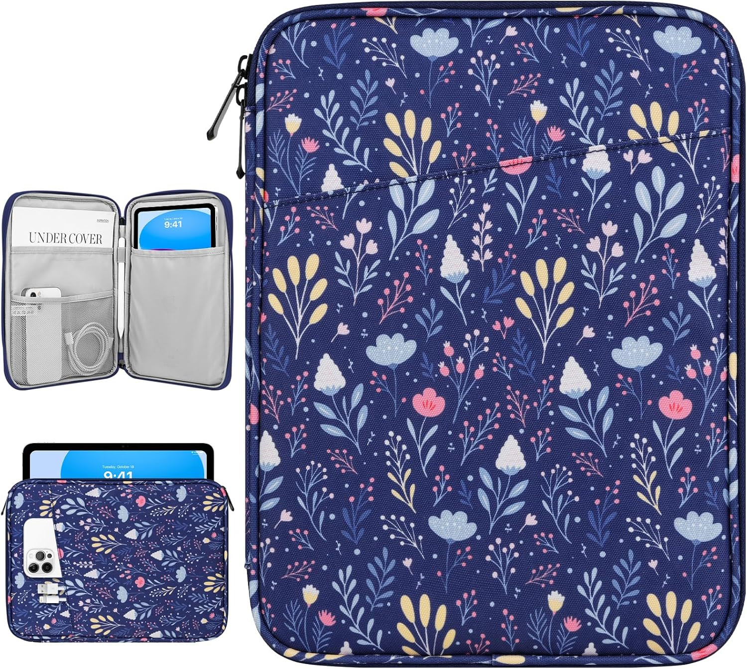 9-11" Tablet Sleeve Bag Carrying Case for iPad (A16) 11th Gen 11", iPad 10th Gen