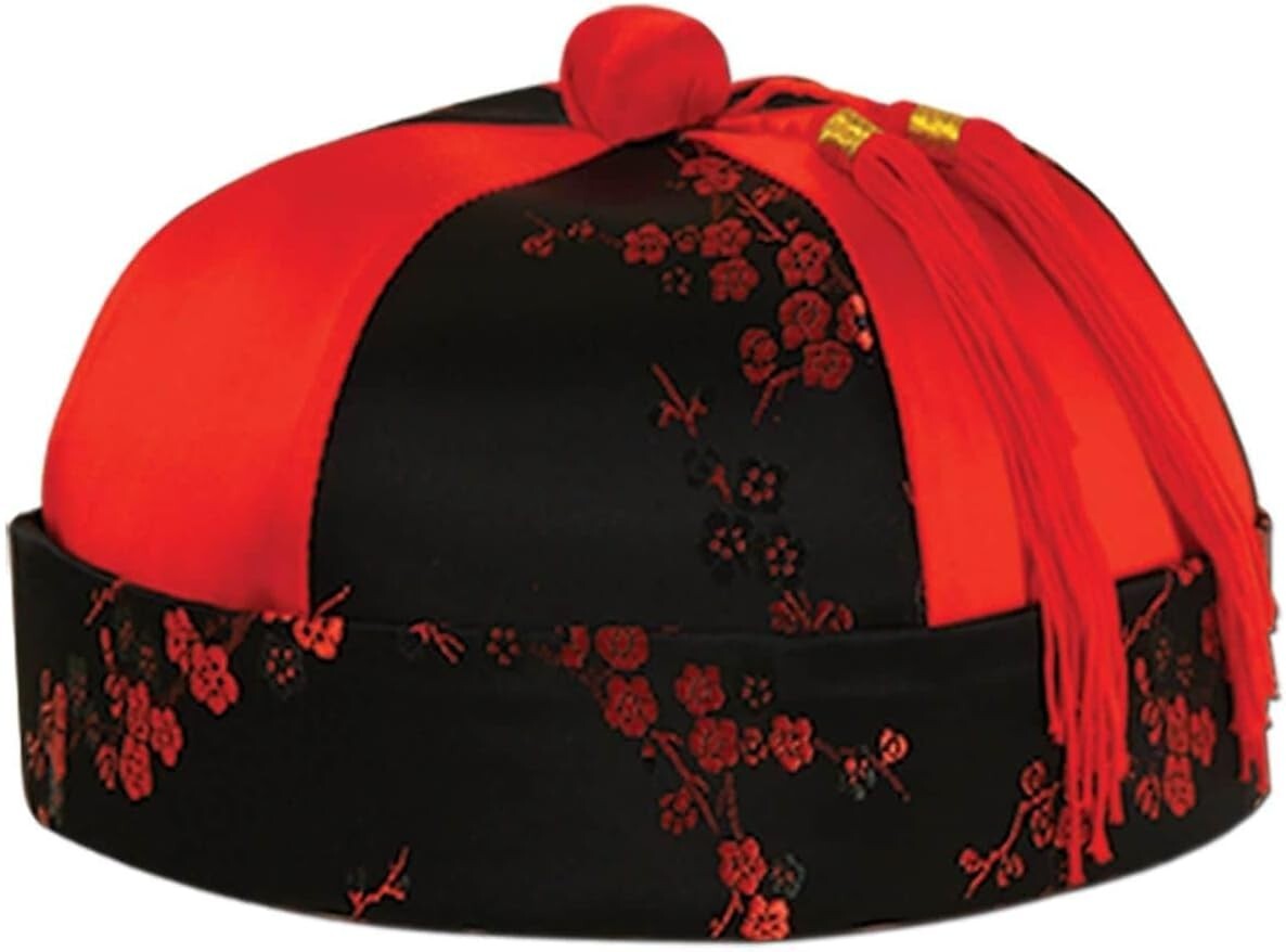 12PCS - Beistle Mandarin Hat One Size 60758