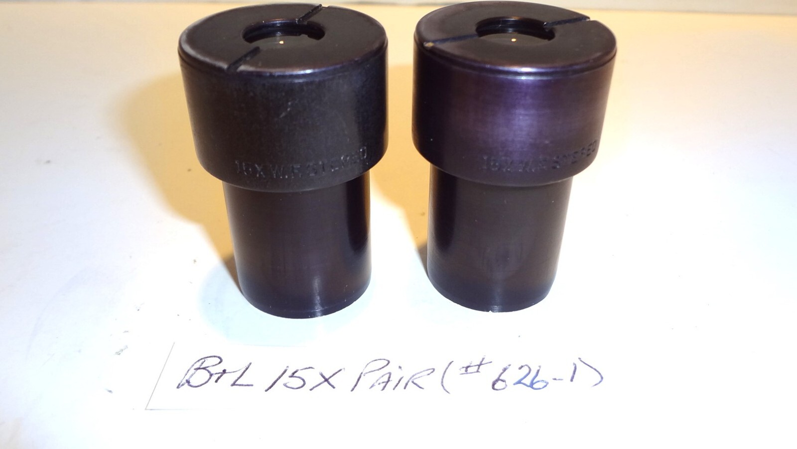 BAUSCH & LOMB  (B&L) PAIRED 15X WF EYEPIECES  (626-1)