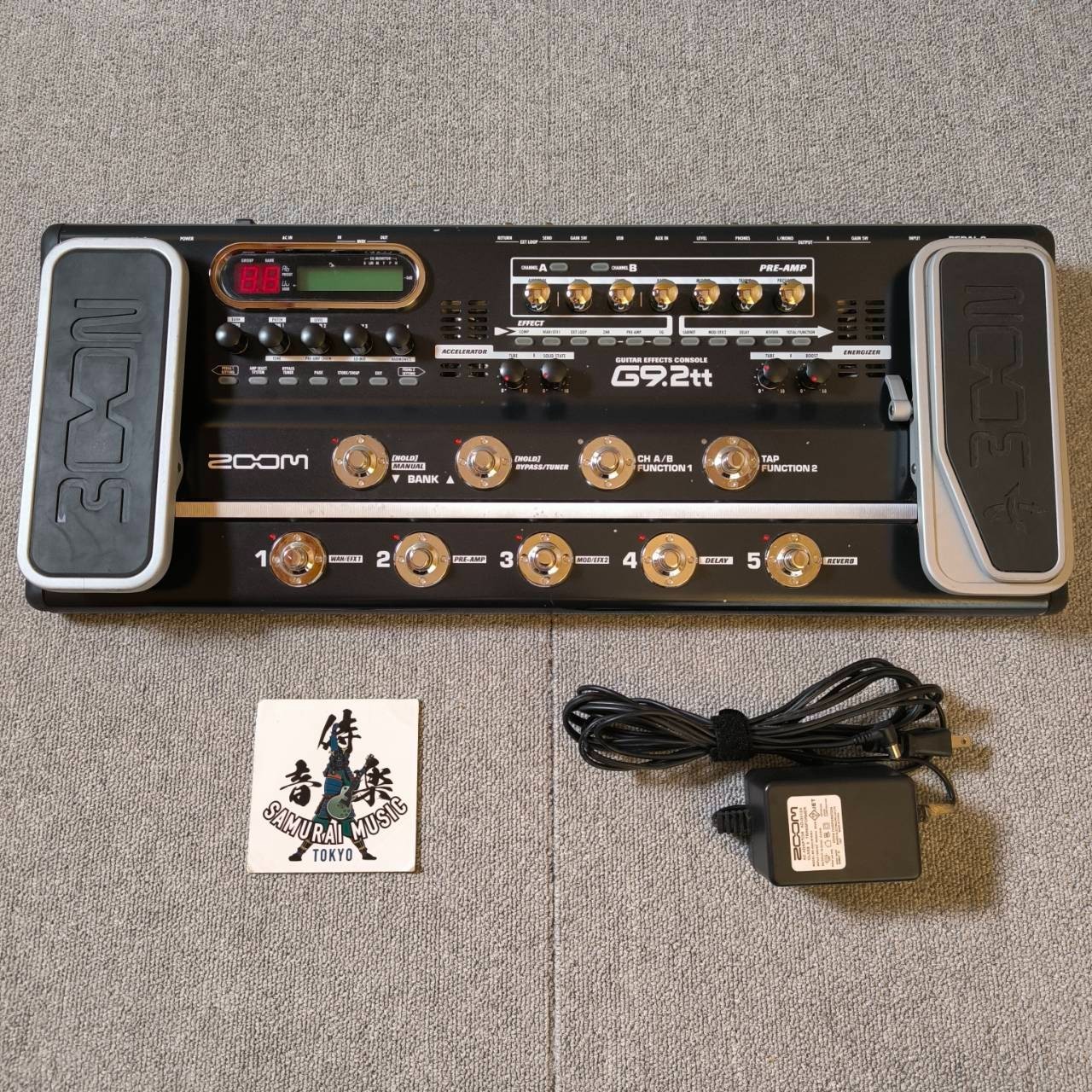 Zoom G9.2tt Multi-Effects Guitar Effect Pedal W / AC Adapter From Japan ※READ