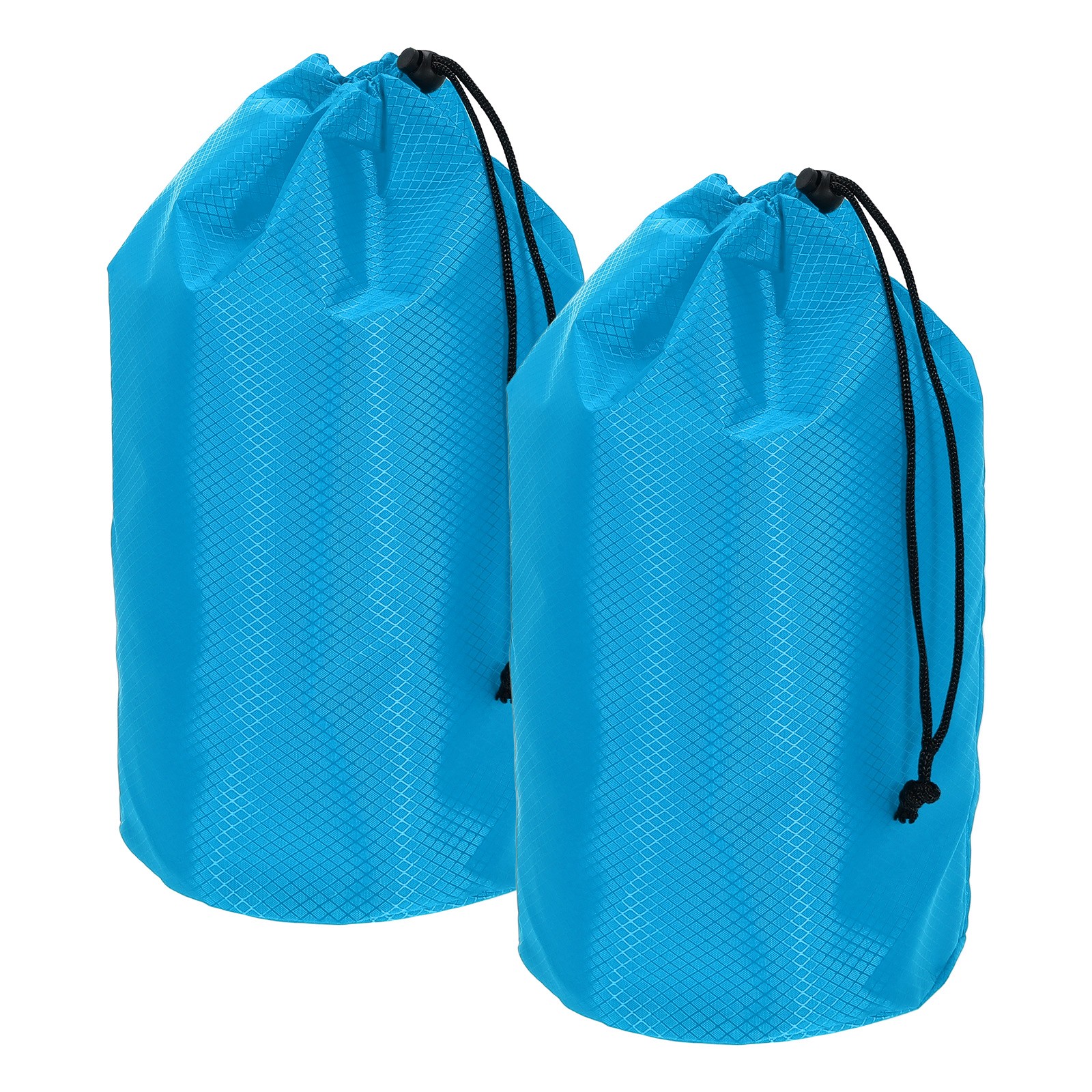 Stuff Sack, Waterproof Ditty Bags with Toggle 7x13In & 2 Pack & Bright Blue