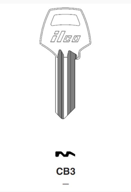Ilco CB3 for Corbin Key Blank uncut (1 Pc)