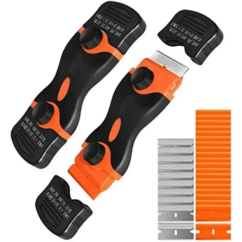 Dual Purpose Plastic & Metal Razor Blade Scraper Window Adhesive Remover Tool