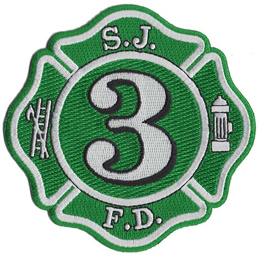San Jose Station 3 St. Patrick's Day Green Fire Patch NEW ..