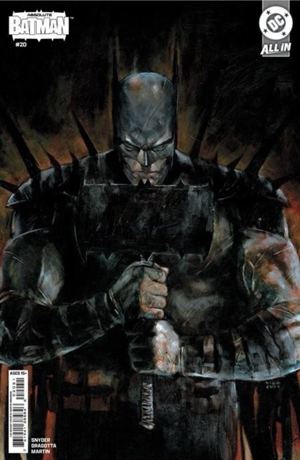 🔥🦇 ABSOLUTE BATMAN #20 MARTIN SIMMONDS 1:25 Card Stock Ratio Variant Cvr E