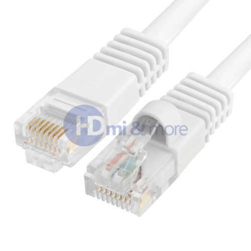 4x 10FT CAT5e Cable Ethernet Lan Network CAT5 RJ45 Patch Cord Internet White