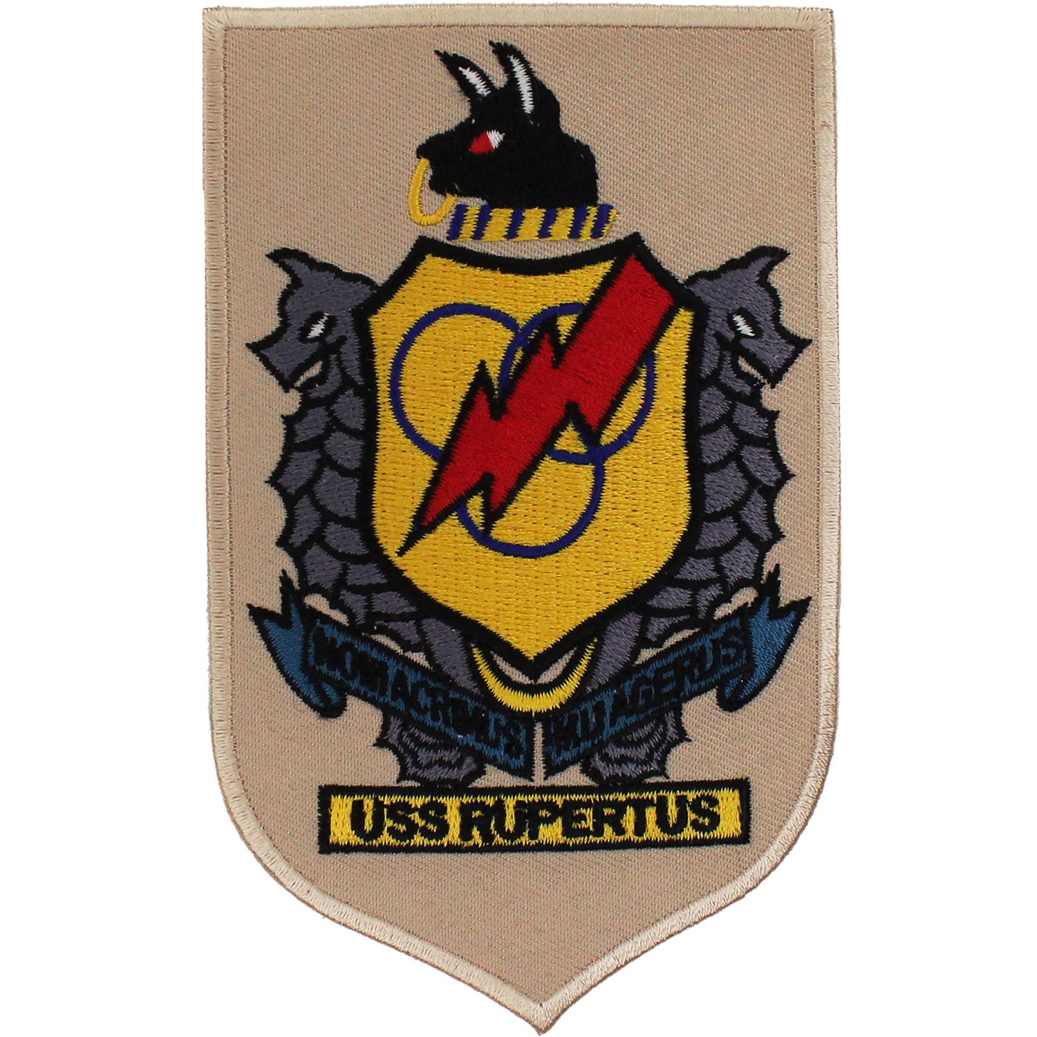 Navy USS Rupertus DD-851 Ship Patch ( Sew-On ) ( 3 x 5" ) P5544