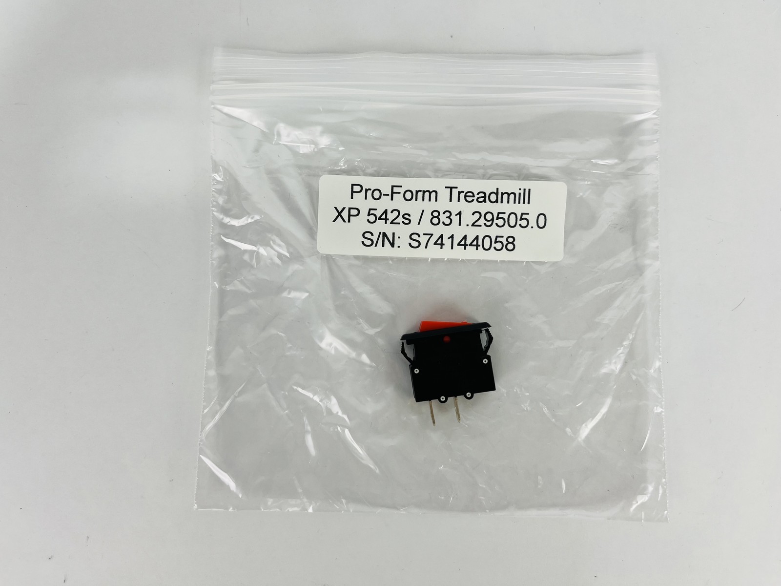Pro-Form XP 542s 831.29505.0 Treadmill Power Switch On Off (PP115)