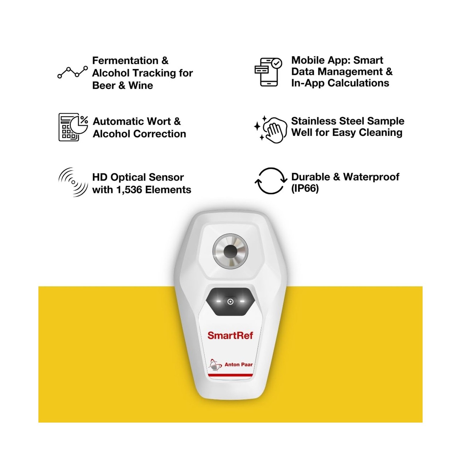 SmartRef Digital Refractometer by Anton Paar – High-Precision Brix & Wort