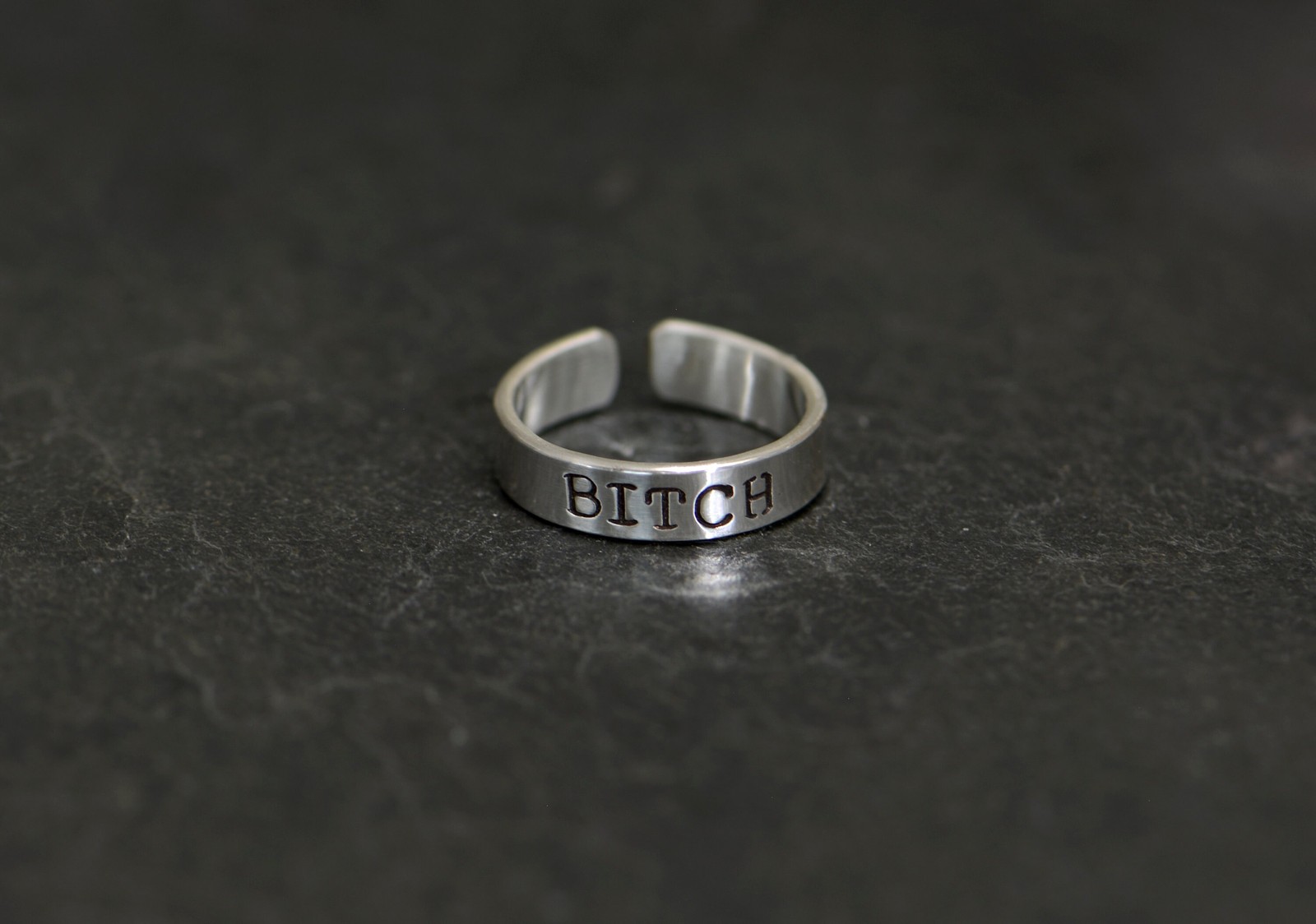 Bitch toe ring midi ring or pinky ring made from sterling silver