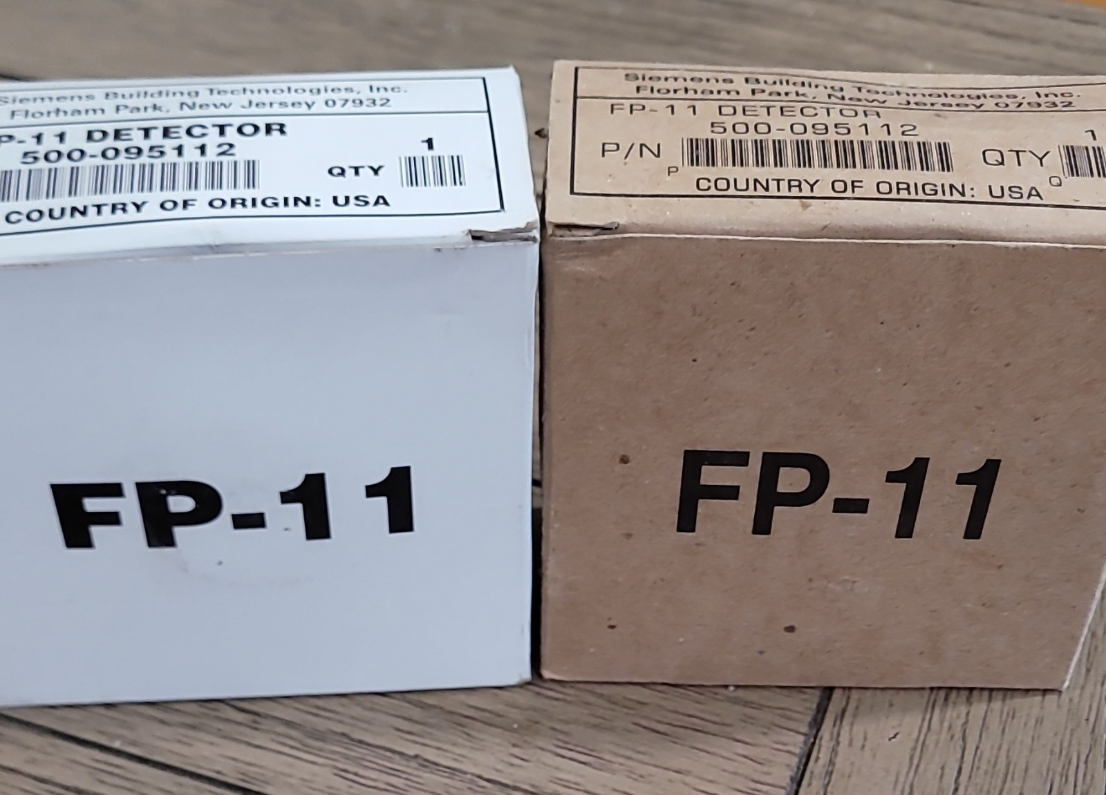 Siemens FP-11 Smoke Detector 500-095112 Smoke Detectors Type Model FP-11