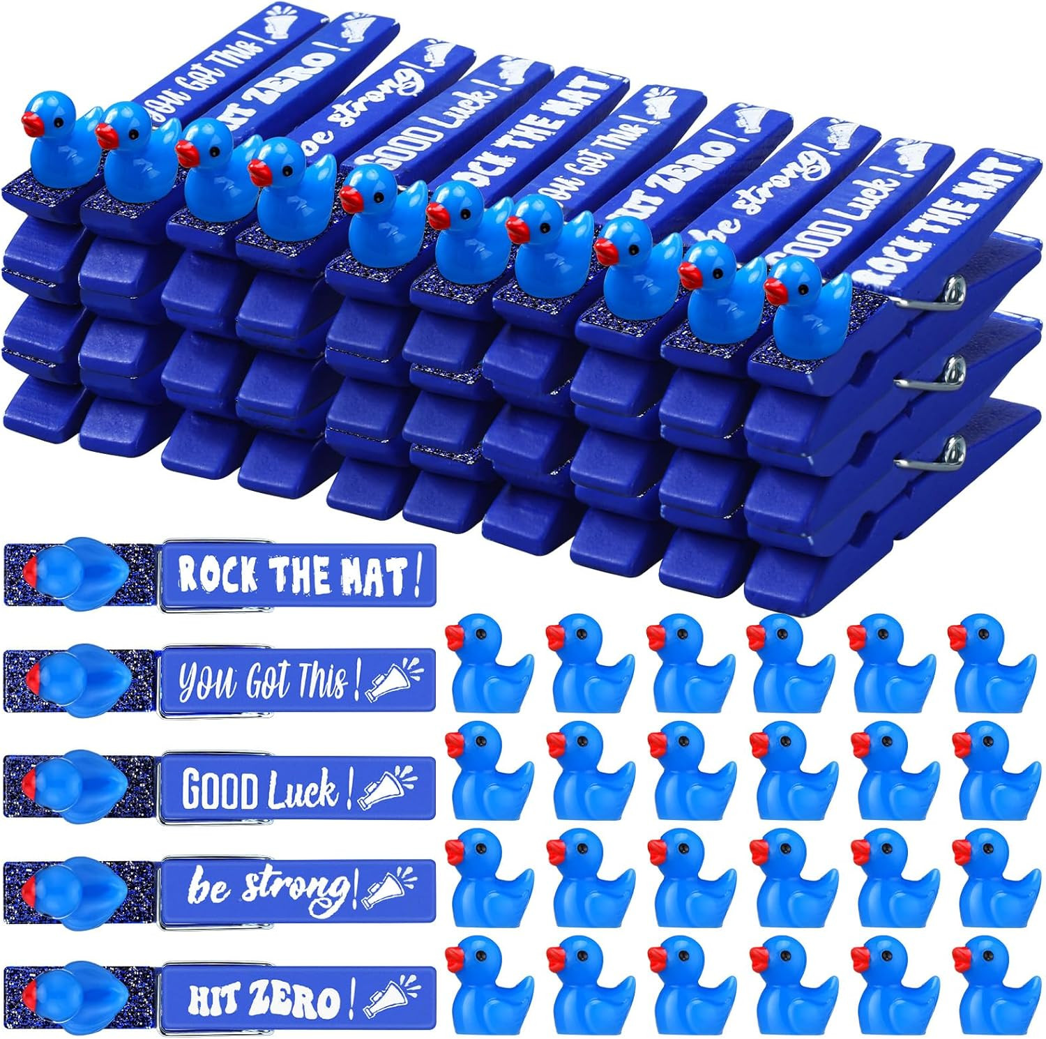 Kigeli 30 Pcs Spirit Clips Cheer Pins Cheerleader Gifts Clothes Pins for Backpac