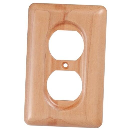 Elegant Maple Wood Outlet Covers Decorative Wood Single Duplex Maple wood