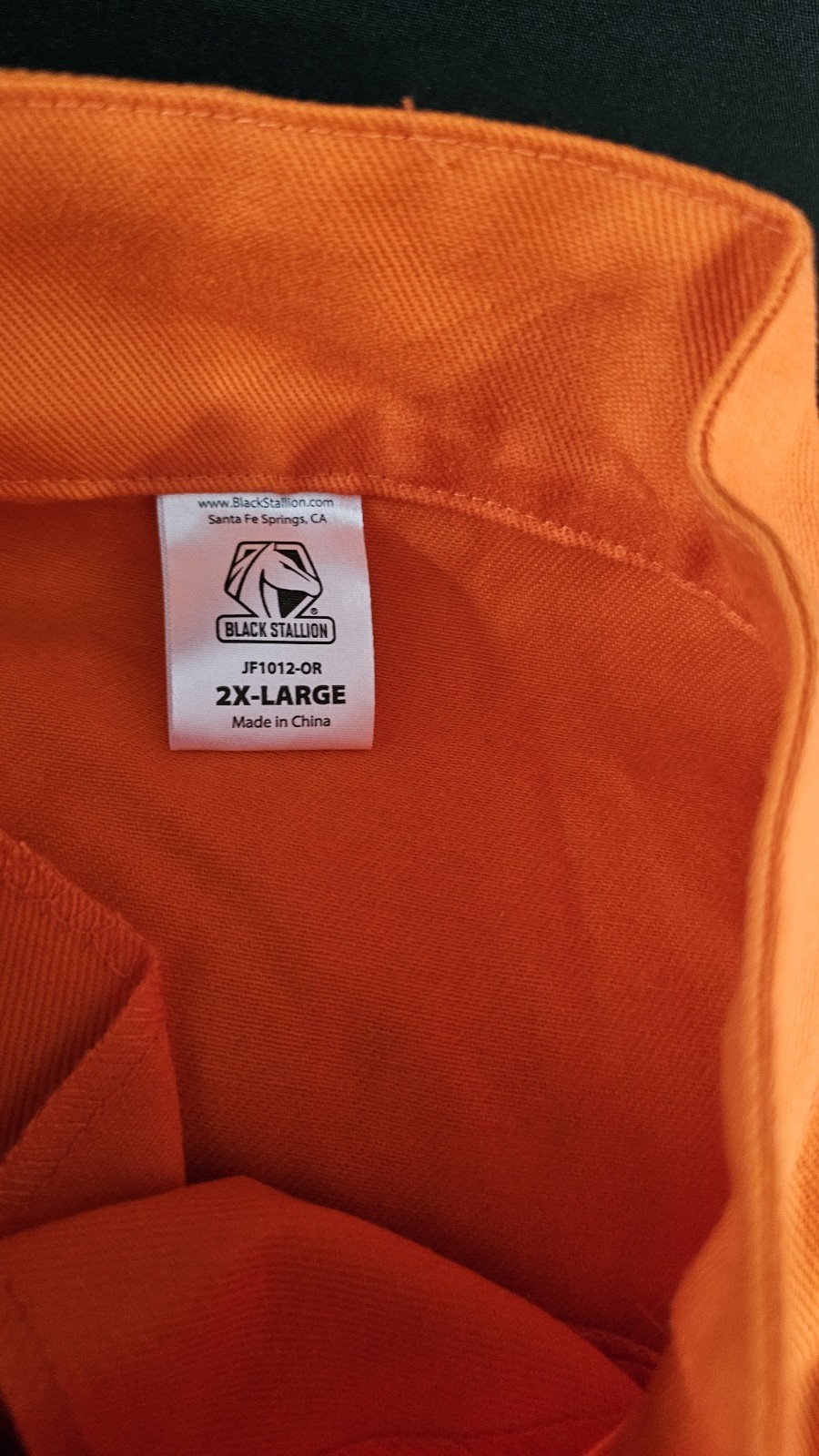 Black Stallion High Vis Welding Jacket jf1012-OR size 2x