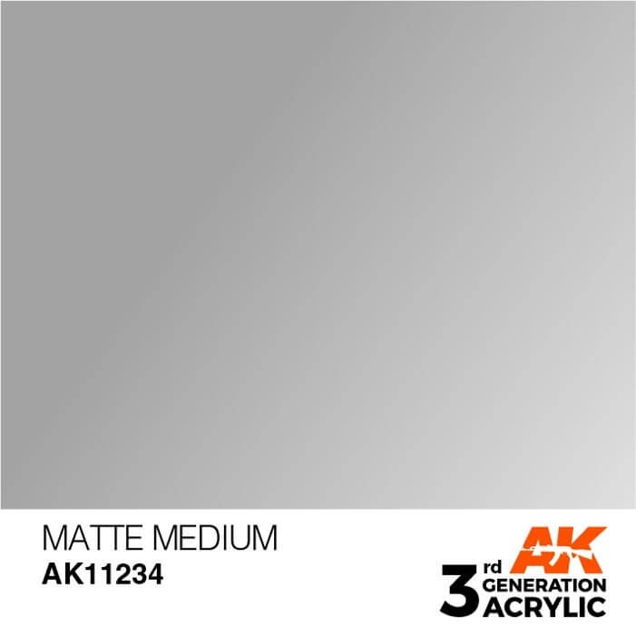 AK Interactive 17ml Bottle Matte Medium 3rd Gen Acrylic Paint AK11234