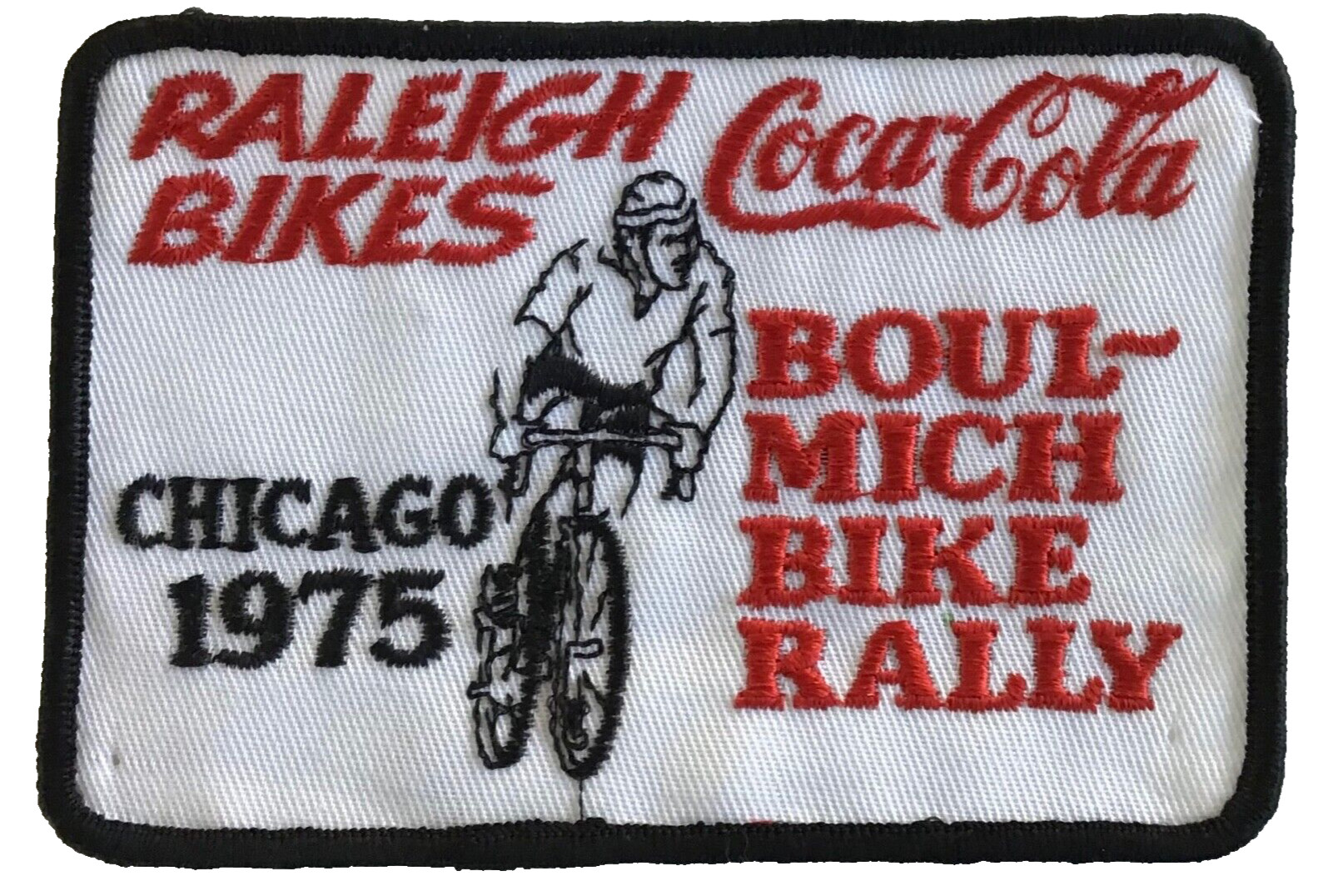 1975 Raleigh Bikes Chicago Boul-Mich Bike Rally Coca-Cola Vintage Cycling Patch