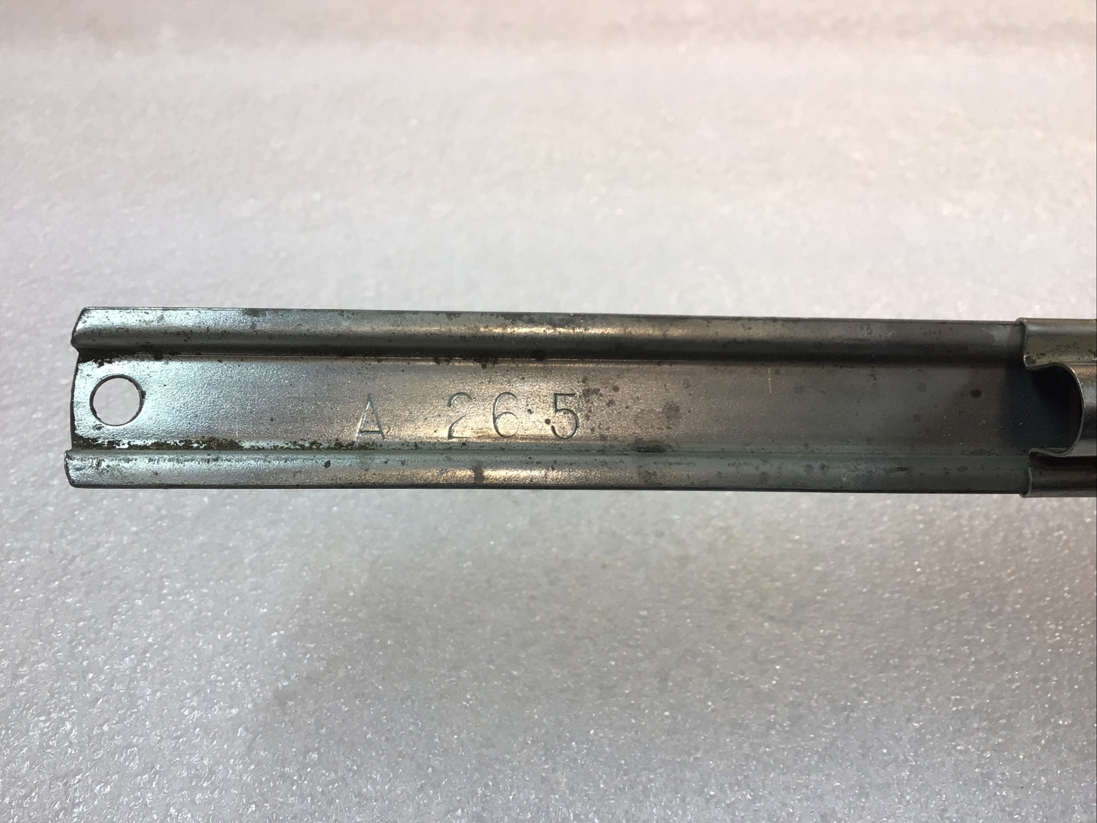 Snap On Tools#A265 - 7-1/2” Long, Socket Rail, With -(6) - 3/8” Clips, Nice-USA-