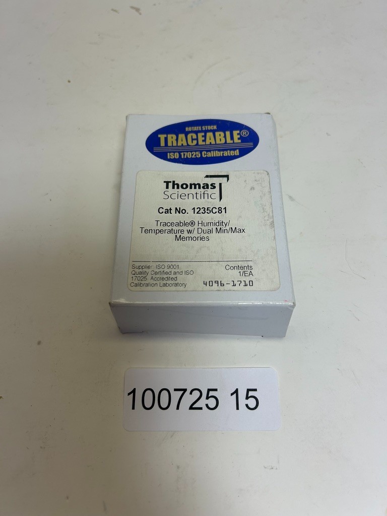 Traceable Humnidity Temperature w/ Dual Min/Max Memories 1235C78 4096-1710