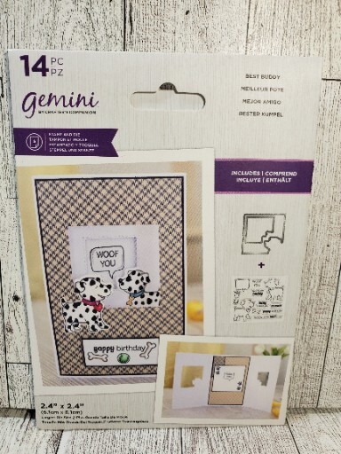 CSD2 Crafters Companion Best Buddy Dog Trifold Aperture Stamp And Die Set New