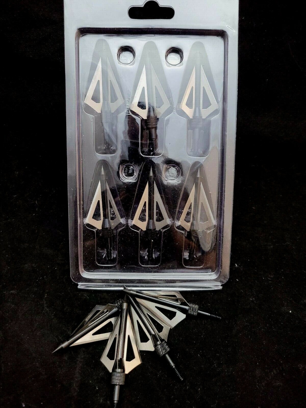 Broadheads Archery Arrow Tip 10pc 3 Blade Crossbow Compound Bow Targeting Set Lo