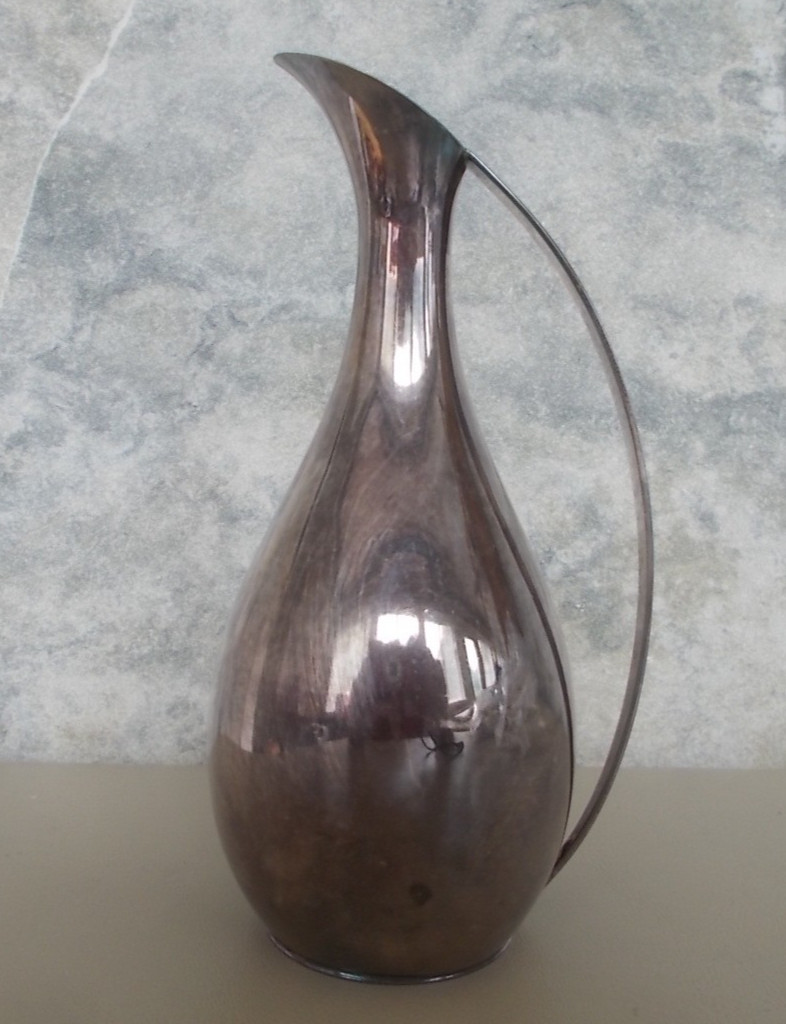 Vintage 5 1/2" Silver Plated HF Henrik Fogh Pitcher Vase Made Danmark Denmark