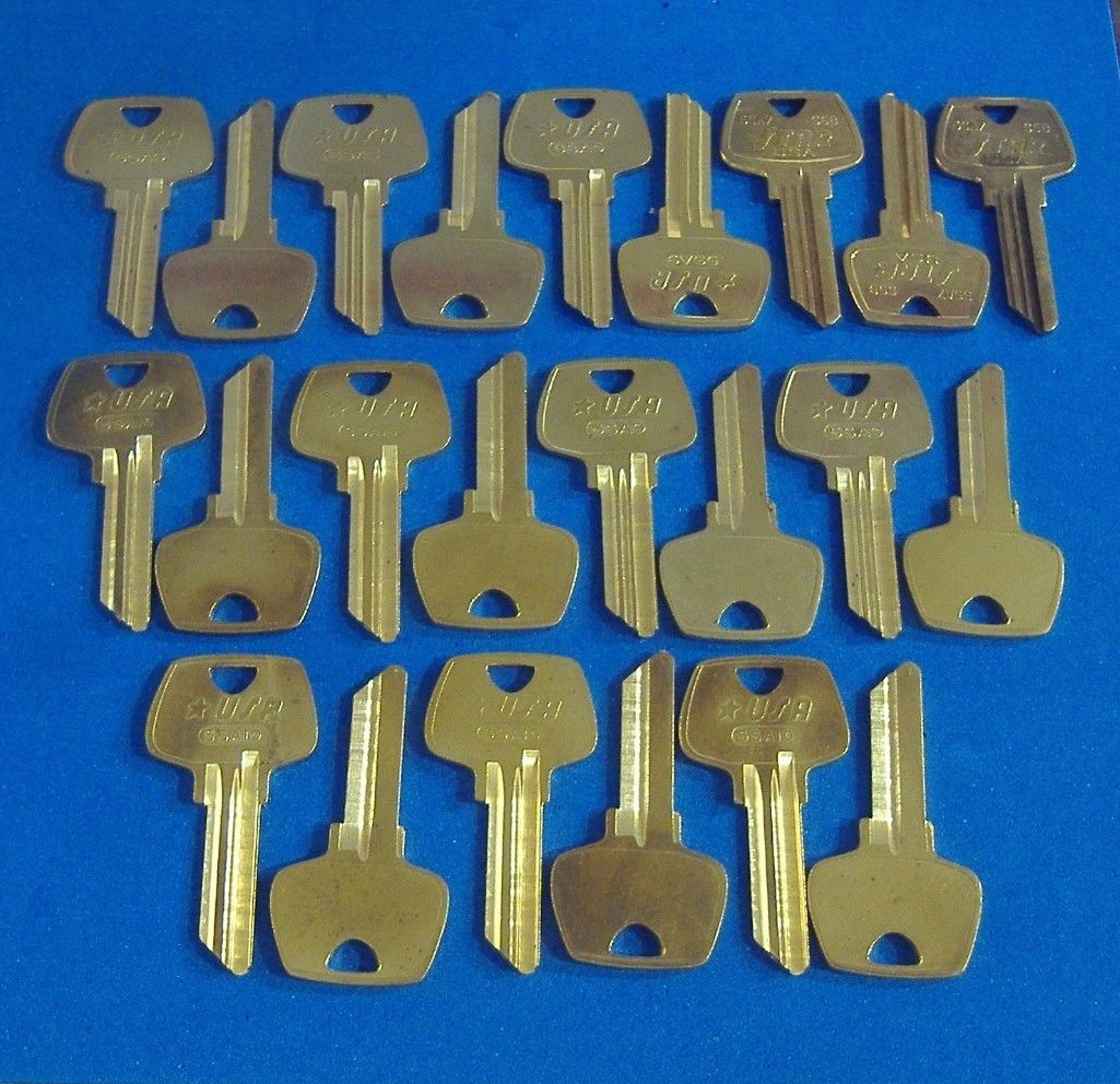 140 KEY BLANKS FIT BEST & SARGENT NICKEL SILVER & BRASS