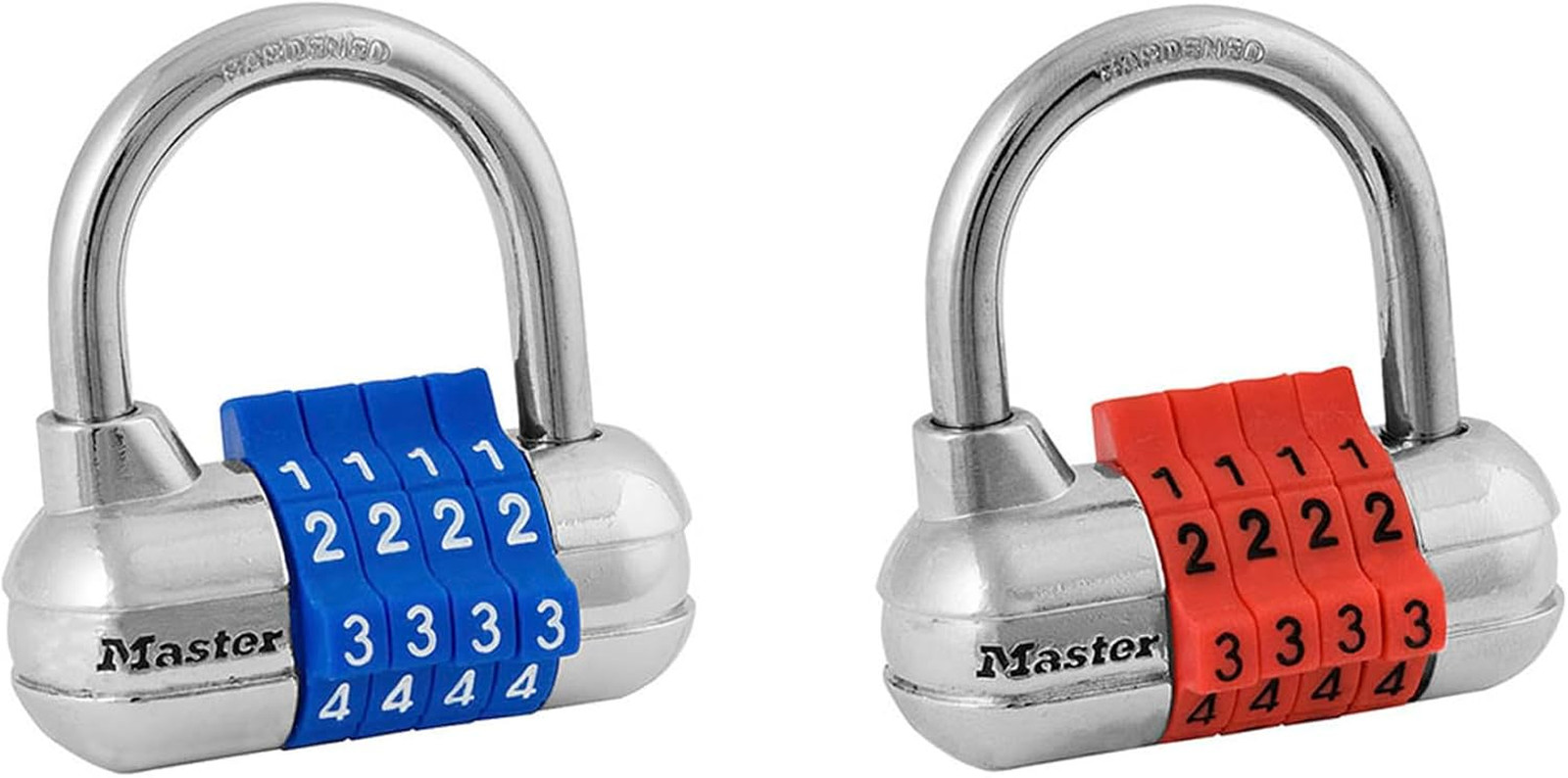 Master Lock Combination Padlock, Resettable, Indoor Lock, 2-Pack 1523EC2