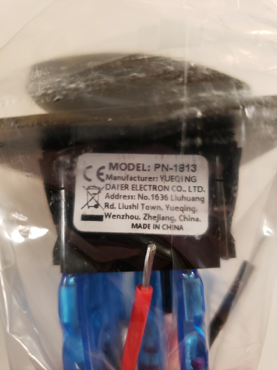 Daiertek Switch Panel, Model PN-1813, Blue Led, PN-1813-L-1PC