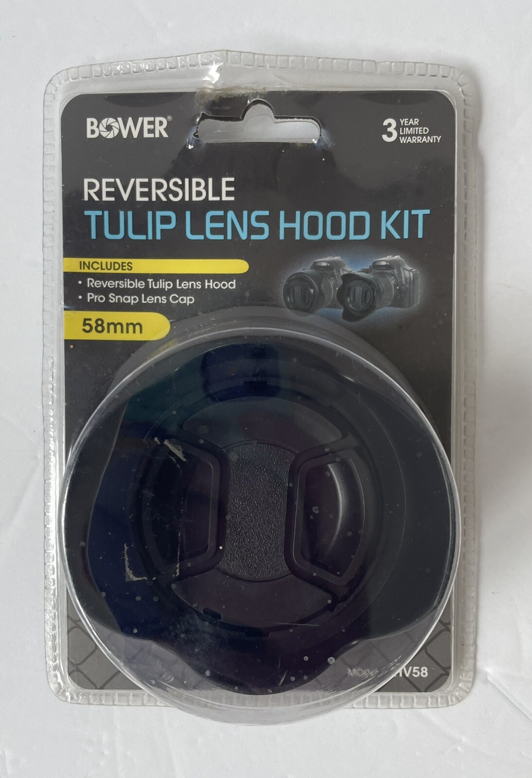 Reversible Flower Tulip Hood Lens Cap Holder to Camera Panasonic DMC-FZ70 FZ72