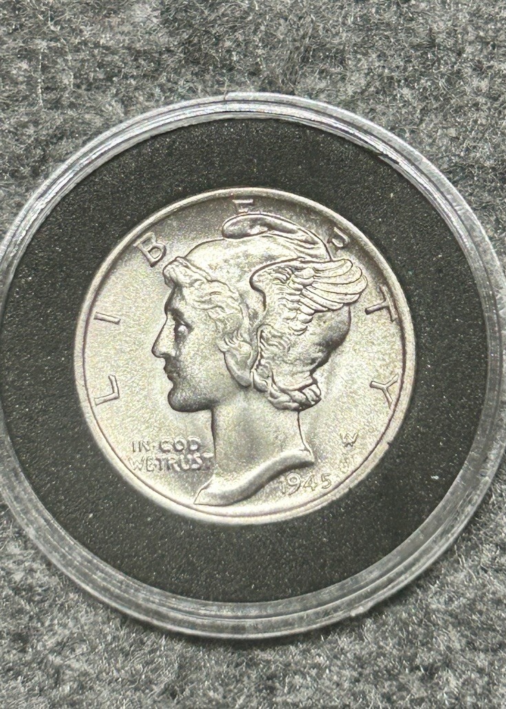 1945-S 10C Mercury Dime - Micro S