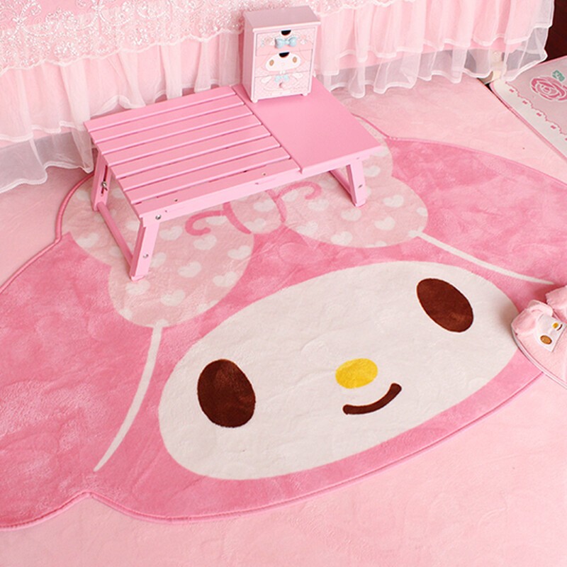 My Melody Carpet Bow Non-Slip Door Floor Mat Carpet Rug 39"*63" Decor Gifts