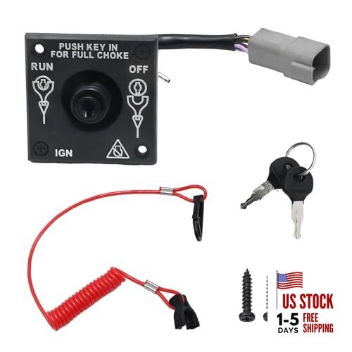176408 Boat Kill Switch Outboard Ignition Switch Replacement for Johnson BRP