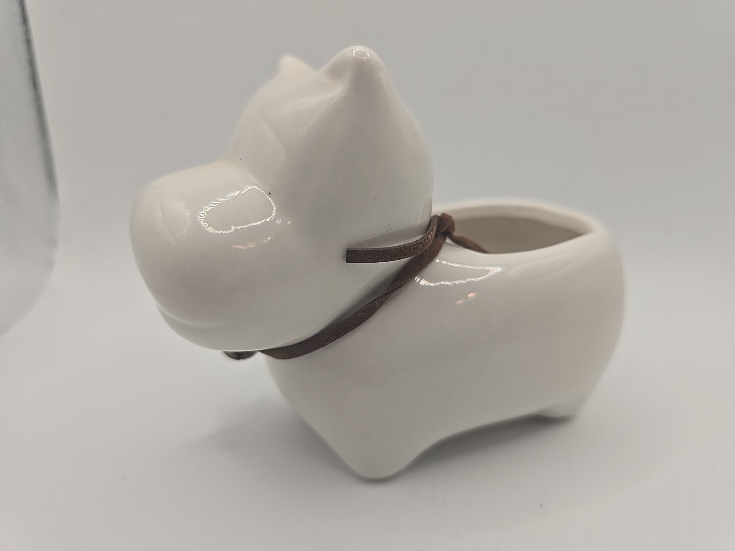 Mini Ceramic Cow Planter with Bells