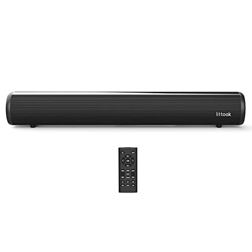 HDMI Sound Bar for TV, Bluetooth Small TV Soundbar Speaker, 3.64 pounds Black-1