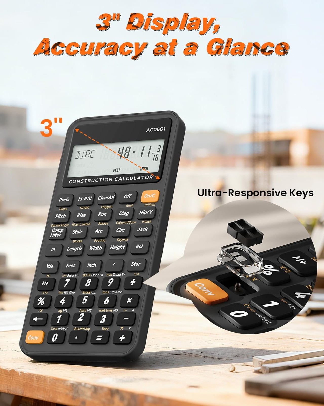 Construction Calculator Industrial & Scientific ROATEE Engineering Calculator...