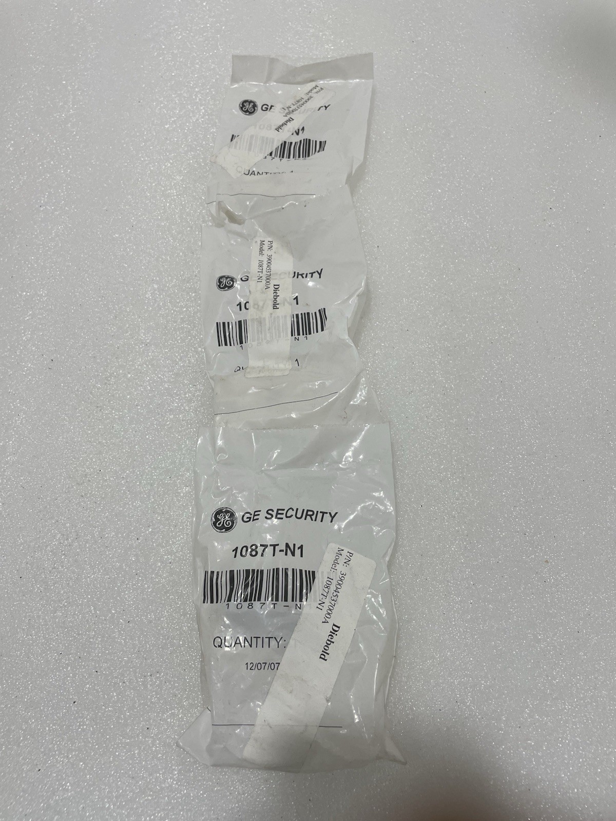 Diebold GE Security 1087T-N1 Lot Of 3 White Door Contact New!!