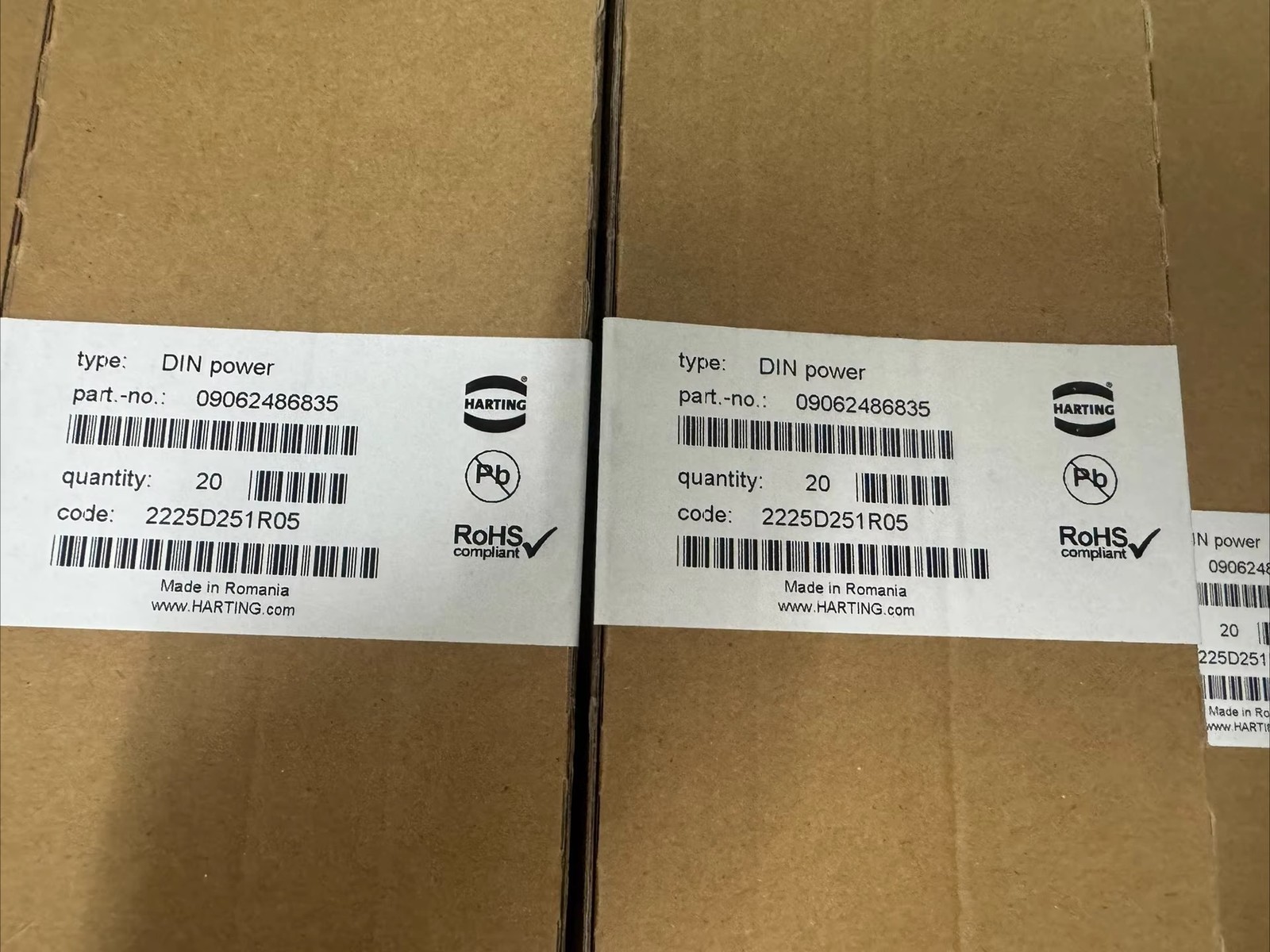 20pcs HARTING 09062486835 Brand New Female Connector