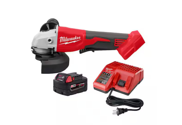 Milwaukee 2880-20 M18 18V  4-1/2" / 5" Cut-Off Grinder + 5.0 battery and charger