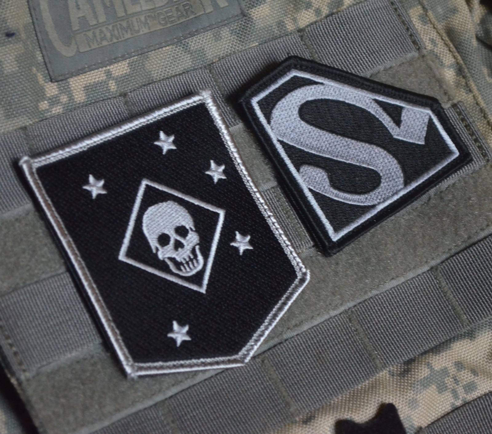 KANDAHAR WHACKER JSOC USMC GHOST FORCE RECON SSI SET: MARSOC RAIDERS + SUPERMAN