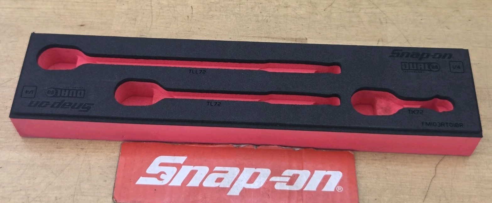 New Snap On FM103RT01BR - Foam Tray For 3 Pc 1/4" Drive Ratchet Set