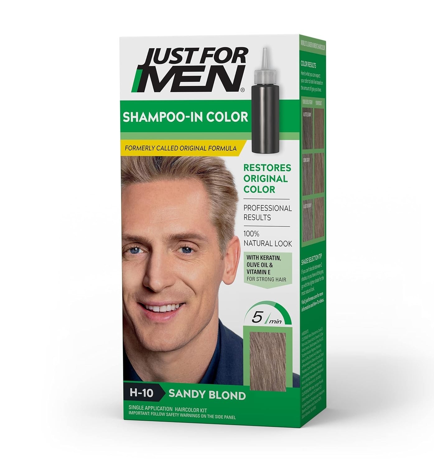 Just For Men Shampoo-In Color Sandy Blond, H-10 Pack of 1