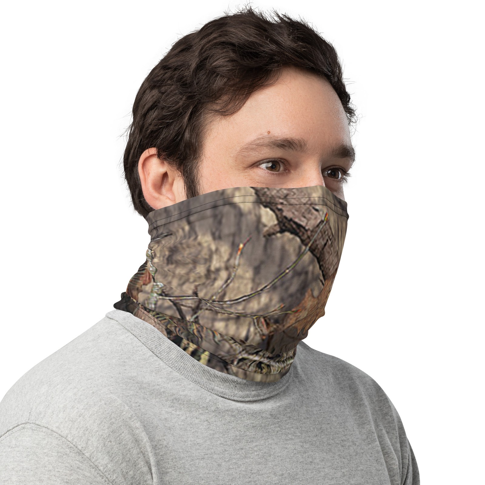 Hunting Camo Neck Gaiter Face Cover Mask Mossy Tree Oak Real Hunter Camouflage