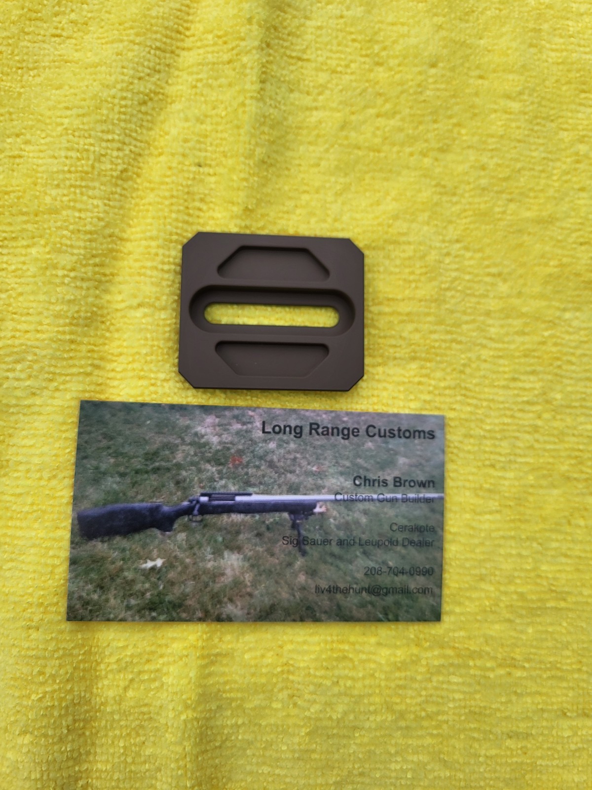 Small Arca rail, Made in USA, Aluminum