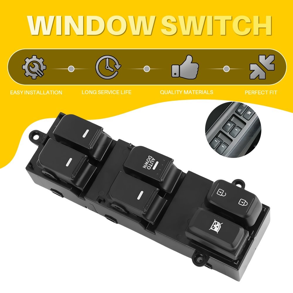 FIT Kia 2011-13 Optima Window Switch Master Power Control Button 93570-2T030 EPY