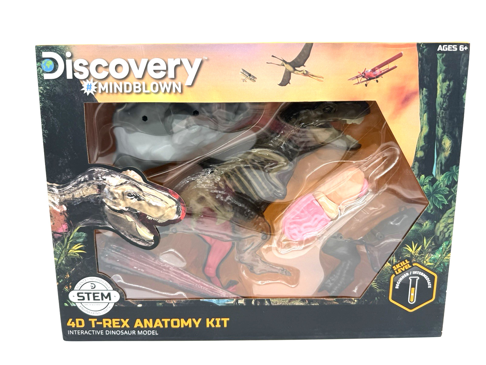 T-Rex Dinosaur Anatomy Kit Discovery Mindblown 4-D Brand New Sealed
