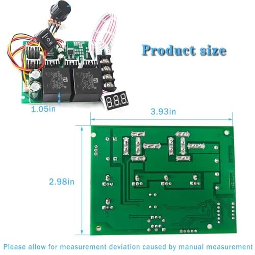 PWM DC Motor Speed Controller,12V/24V/36V/48V/LED Display Stepless Speed 40A