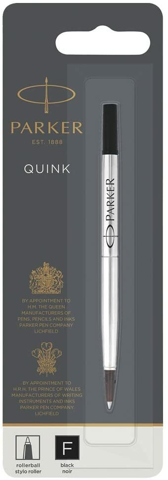 Parker Quink Rollerball Refills, Fine Point, 3 Packs of 1 Refill